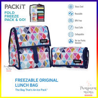 กระเป๋าเก็บความเย็น PACKiT Personal  /  Personal Plus Cooler เก็บความเย็นได้   โดยไม่ต้องใช้ไอซ์แพ๊ค จากอเมริกา PackIt Freezable Lunch Bag with Zip Closure