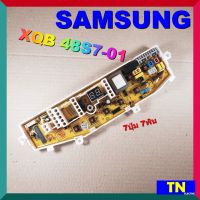 บอร์ดคอนโทรล เครื่องซักผ้า SAMSUNG XQB 48S7-01 7ปุ่ม 7พิน บอร์ดPCB แผงคอนโทรล แผงควบคุม ซักผ้า อะไหล่เครื่องซักผ้า