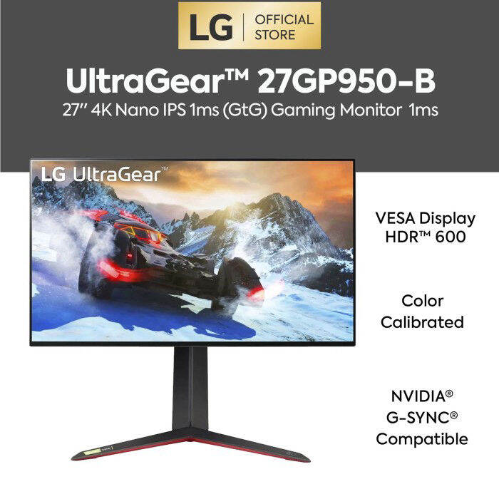 LG UltraGear™ 27GP950-B 27" UHD 4K Nano IPS Gaming Monitor 1ms | Lazada ...