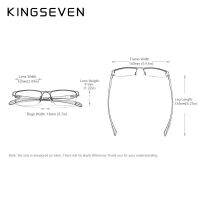 KINGSEVEN สายตาสั้นทรงสี่เหลี่ยมชายแฟชั่นโครงแว่นตาโลหะผสม TR90สำหรับผู้ชาย N9909แว่นสายตาที่มีใบสั่งจากแพทย์