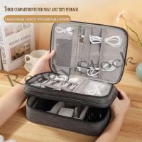 【Ready Stock】 ♞◇☾ B40 Ear Earphone Charger Waterproof Storage Box Multifunctional Receipt Cable Storage Bag Double-Layer Three-Layer Anti-dust Storage Organizer Bag