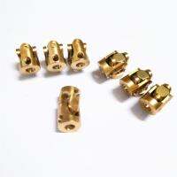 Mini coupling brass universal joint 3mmx3mm diameter 7mm length 13mm model ship coupler gimbal