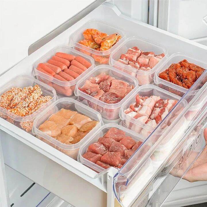 Frozen Meat Compartment Storage Box/ Refrigerator Freezer Food