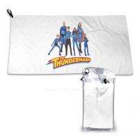 [Gexing fabrics] The Thundermans} ผ้าเช็ดตัวนุ่มสำหรับการเดินทางนักเรียนสำหรับห้องน้ำธันเดอร์แมนเด็กชายเด็กหญิงเด็กรายการทีวี