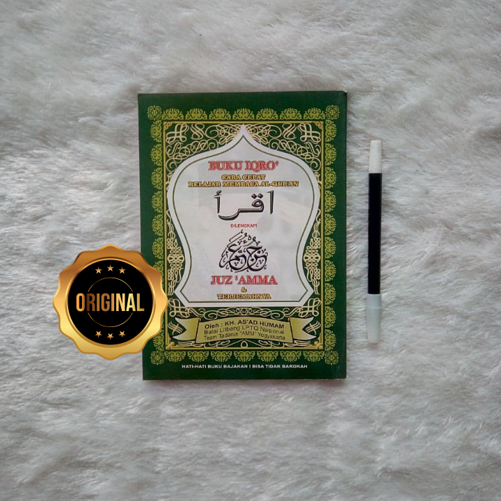 Buku Iqro Cara Cepat Membaca Al Quran Dilengkapi Juz ‘amma Terjemah Ukuran Besar Lazada 5438