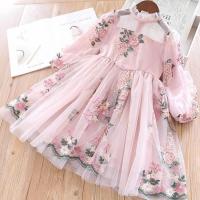 Autumn Kids Princess Dresses for Girls Long Sleeve Flower Elegant Winter Dress 3-8 Yrs Children Casual Clothes for Holiday  by Hs2023