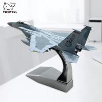 เกินไป1: 100โลหะผสมเรา F-15C โมเดลเครื่องบินทำจากโลหะโมเดลเครื่องบินรบกับชั้นวางเครื่องบินจำลองสมจริง