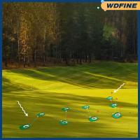 WDFINE ไม้พัตเตอร์9ชิ้นสำหรับฝึกซ้อมการวางบนถ้วยสำหรับกอล์ฟ