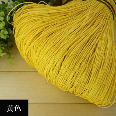 500g Summer Raffia Yarn Crochet Natural Paper Straw Threads Handcrafts For DIY Knitting Hat Handbag Purse Basket Rattan Material