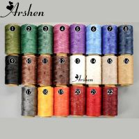 【CW】 Multicolor Durable 240 Meters 1mm 150D Flat Leather Waxed Thread Cord for Handicraft Hand Stitching