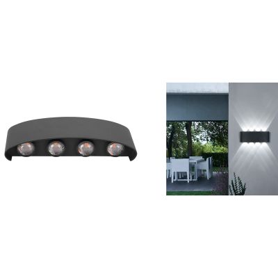 Outdoor Wall Lights Indoor Wall Lamp 8 W LED Wall Light Modern Up Down Wall Lamp Made of Aluminium for Bedroom Hallway