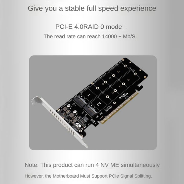 double-sided-4-disk-nvme-raid-card-pciex16-to-m-2-m-key-nvmex4ssd-2u-server-raid-array-expansion-adapter-split-card