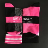 2023High quality new style SKY KNIGHT high quality nylon cycling socks mens and womens left and right feet striped sports breathable running basketball socks