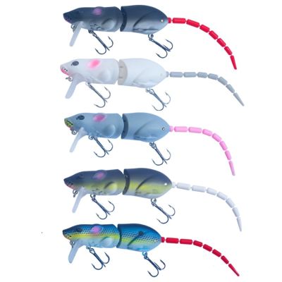 【LZ】⊕△▪  15.5CM Mouse Lure Artificial Plastic Mouse Fishing Lure Swimbait Rat Pike Bass Minnow Floatingbaits Fishing Tackle Accessories