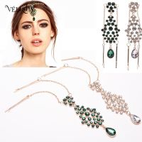 【CW】 Thnic Rhinestone Forehead Pendant Chain With Hairpin Brow Hair Pins Decoration Jewelry Accessories