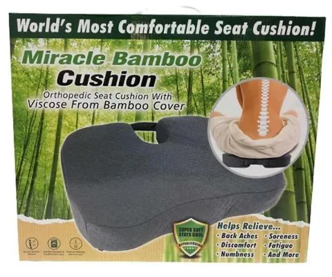 Miracle Bamboo Cushion, Gray