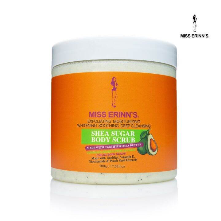 MISS ERINN'S Shea Sugar Exfoliate Whiten Niacinamide Moisturize Foamy