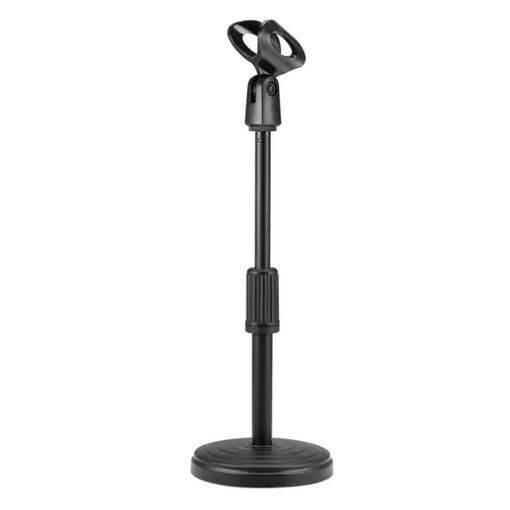 Mic Stand Portable Microphone Stand Adjustable Height Mic Holder with