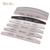 3Pcs/Lot Professional 80/100/150/180/240 Grit Nail File Gel Half Moon Mix Colorful Nail Art Pedicure Washable Beauty Tool File