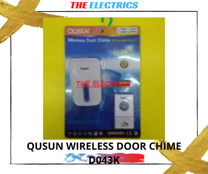 QUSUN WIRELESS DOOR CHIME D043K Lazada