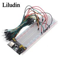 hot☾  3.3V/5V MB102 Breadboard power module MB-102 830 points Solderless Prototype Bread board kit  65 jumper wires KIT