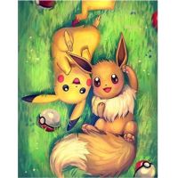 Cartoon Anime Diy 5D Diamond Painting Pikachu Paint Embroidery Stitch Full Square Round Drill Cross Stitch Kits Wall Decoration