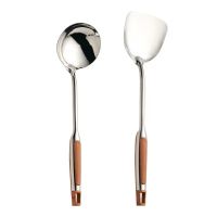 ❃ↂ☜ Long Handle Stainless Steel Wok Spatula Kitchen Slotted Turner Rice Spoon Ladle Cooking Tools Utensil Set Dropshipping Utensilio