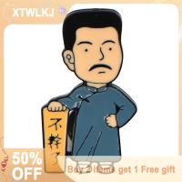 【XTWLKJ】 Lu Xun เข็มกลัดกระเป๋านักเรียนเข็มกลัดโลหะอุปกรณ์เสริมสำหรับเสื้อผ้าแบบติดได้
