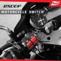 ZALE BIKER สวิตช์ไฟหน้ารถมอเตอร์ไซค์ BSD-155 สวิตช์ไฟจับแฮนด์ 22mm. สวิตช์ไฟแต่ง สวิตช์ไฟเสริม สวิตซ์ไฟLED