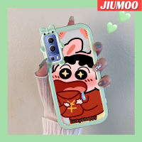 เคส JIUMOO สำหรับ VIVO Y72 5G Y52 5G Y75s 5G เคสการ์ตูนสีเทียน Shin Chan Patten มีสีสัน Litten มอนสเตอร์น้อยน่ารักกล้องนิ่มสำหรับเลนส์กันกระแทกแบบใสเคสมือถือเรียบง่ายฝาครอบป้องกันซิลิโคนความคิดสร้างสรรค์โปร่งใส