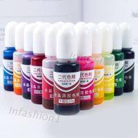 Inf สีคริสตัลอีพ็อกซี่เรซิ่นสําหรับทําเครื่องประดับ 24 สี