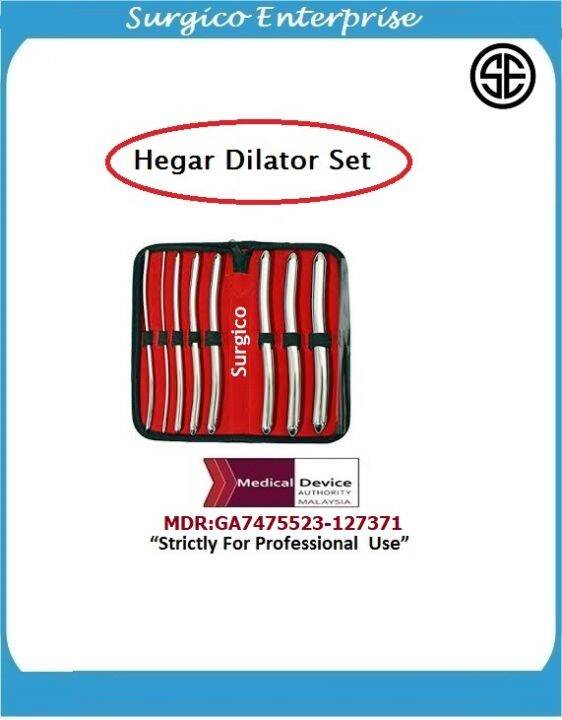 Hegar Dilators Set of 8 Hegar Dilators surgical medical use Lazada