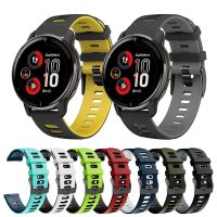 [HOT JUXLLKBKOW 514] สายรัดซิลิโคนสองสีสำหรับ Garmin Approach S40 S42 S12 GarminMove Luxe สไตล์ Venu SQ ผู้เบิกทางนาฬิกา158 255 645 245