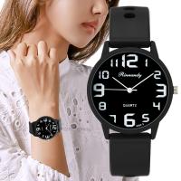 Women Fashion Silicone Watches Set Minimalist High Number Qualities Big Dial Ladies Quartz Wristwatches With Casual Clock Gifts