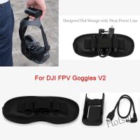 【hot sale】☒♠ D03 30cm Charging Cable Battery Case Storage Pad Sets for DJI FPV Combo Goggles V2 3Pcs Storage Dust Pad Charging Cable Battery Case Kit for DJI FPV Goggles V2