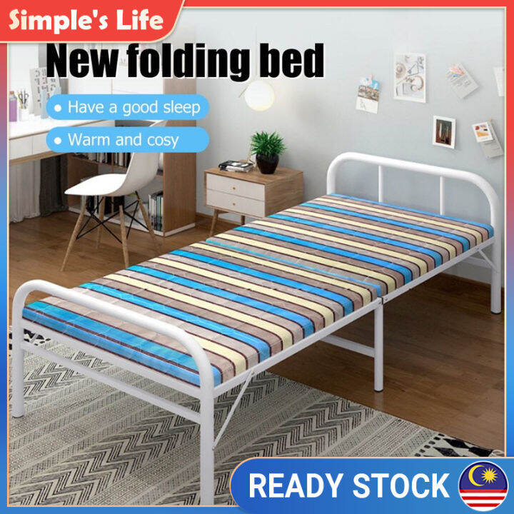Simple Life Folding Bed Frame Katil Lipat Foldable Bed Frame Bedroom