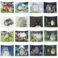 Dormitory Background Fabric Hanging Cloth Cartoon Totoro Tapestry Decoration Bedroom Room Photo Layout Bed Head Wall Covering