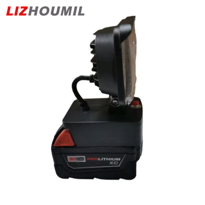 lizhoumil-ไฟเครื่องมือแอลอีดีใช้ได้กับมิลวอกี18v-แบตเตอรี่ลิเธียม-m18พร้อมไฟแฟลชโคมไฟกลางแจ้งอเนกประสงค์ปรับได้3โหมด