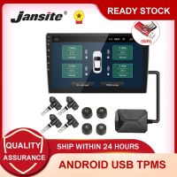 Jansite Car TPMS USB Tyre Pressure Monitoring System Temperature Warning 8 bar 116 psi With 4 Sensors