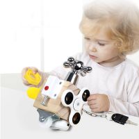 Kids Montessori Toys Wooden Baby Busy Board Sensory Toys For Fine Motor Skills Developmental Toys Learning Basic Life Skills Hot