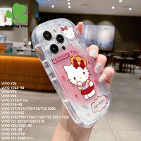 การ์ตูนน่ารักเคสโทรศัพท์สบู่แมวฝาครอบเนื้อนิ่ม TPU โปร่งใสสำหรับ VIVO Y02 Y02S Y7S Y9S Y15S Y19 Y15A Y16 Y17 Y11 Y15 Y20S Y12 Y3S Y21 Y3S Y12S Y21S Y5S Y20 Y30i Y20A Y50 Y20i y51 Y31