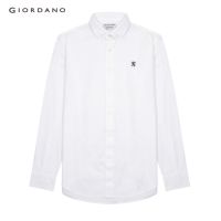 GIORDANO เสื้อเชิ้ตผู้ชาย Mens Oxford Shirts 01042083