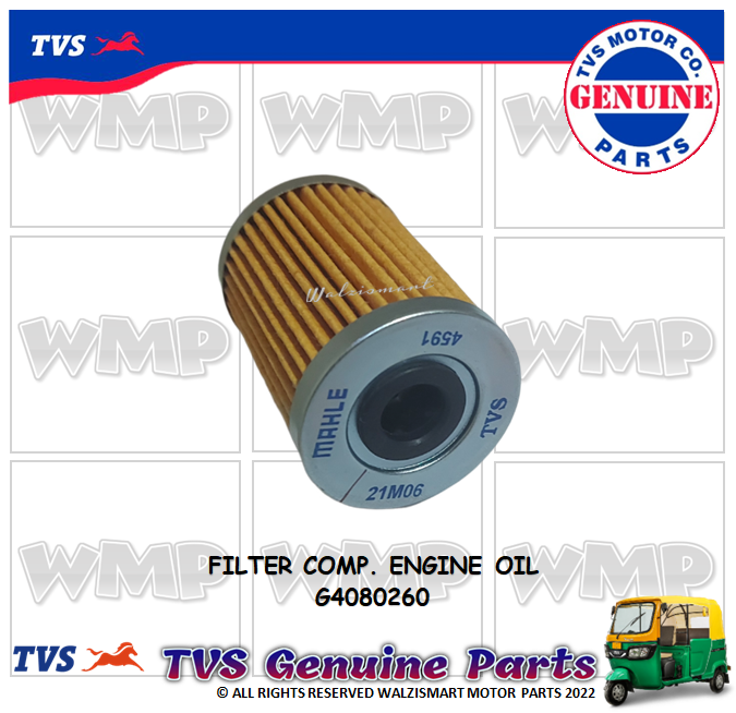 Filter Comp. Engine Oil (G4080260) TVS King Genuine Parts Lazada PH