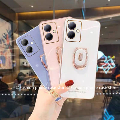 Phone Case เคส VIVO Y27 4G 5G 2023 VIVO Y78 5G เคสนิ่มป้องกันที่ตั้งรูปหมีน่ารัก