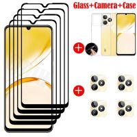 For Realme C53 Tempered Glass Realme C53 Full Cover Glue 9H Screen Protector OPPO Realme Narzo N53 Lens Film