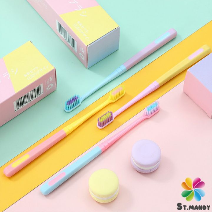 สีพาสเทล-แปรงสีฟัน-สไตล์ญี่ปุ่น-สวย-น่ารัก-น่าใช้-พร้อมส่ง-ราคาต่อ-ชิ้น-ice-cream-toothbrush