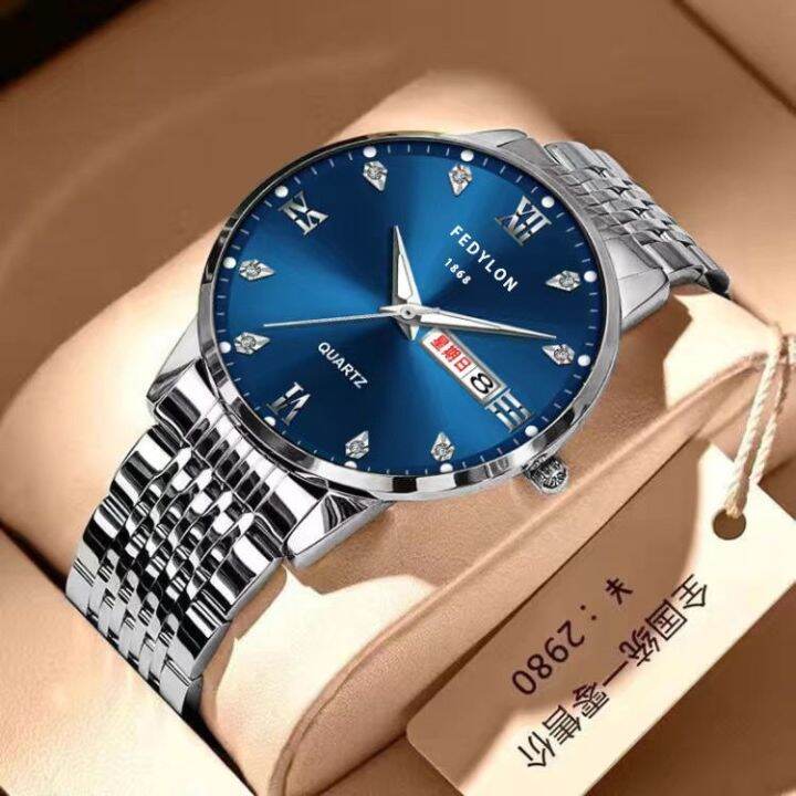 july-hot-authentic-waterproof-luminous-watch-mens-double-calendar-automatic-mechanical-famous-fashion-steel-belt-men