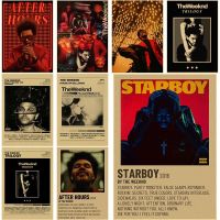 2023 ▤♟ Buy Three Get Four The Weeknd Poster Retro Kraft Paper Prints Starboy Vintage Home Room Cafe Bar Art Wall Decor Painting Picture