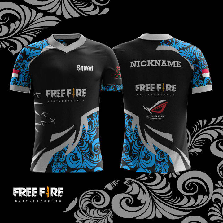 FREE FIRE JERSEY BATIK ESPORT FULLPRINT CUSTOM Lazada Indonesia