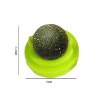 Safe Catnip Balls 360 Degree Rotatable Arouse Happy Mood Reusable Kitten Chewing Catnip Ball Toys Toys